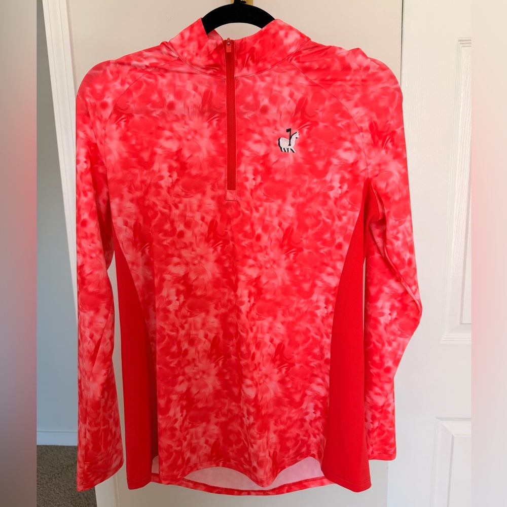 Adidas Coral Tie Dye Quarter Zip
